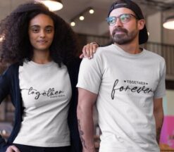 Couples' Matching Set - Together Forever - Ideal Valentine's Gift - Adorable Size-Flexible Outfits