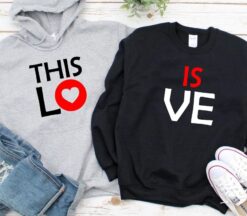 Alternative view of Loving Couples Matching Set - Valentine's Gift - Adorable This is Love Themed Outfits