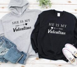 Alternative view of Valentine's Day Matching Outfits, She/He is My Valentine Set, Gift for Couples