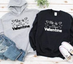 Alternative view of Valentine's Day Matching Outfits for Couples - Model 1: "She/He is My Valentine" Gift Set