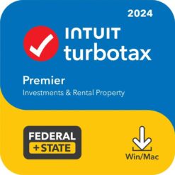 Alternative view of [Old Version] TurboTax – Premier 2024 Fed + E-file & State – Mac OS, Windows [Digital]