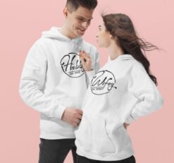 Custom Est. Matching Outfits: Hubby & Wifey Edition, Perfect Honeymoon Attire, Ideal Couples' Gift