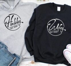 Alternative view of Custom Est. Matching Outfits: Hubby & Wifey Edition, Perfect Honeymoon Attire, Ideal Couples' Gift