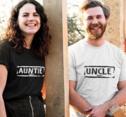 Custom Matching Outfits: Aunt & Uncle Ensemble, New Mom Attire, Family Tree Style, Reveal Apparel