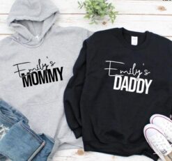 Alternative view of Custom Matching Outfits for Dad & Mom with Kid's Names, Father's Day & New Mom Gifts