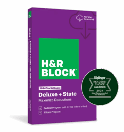 Alternative view of H&R Block Tax Software Deluxe + State 2024 [Download]